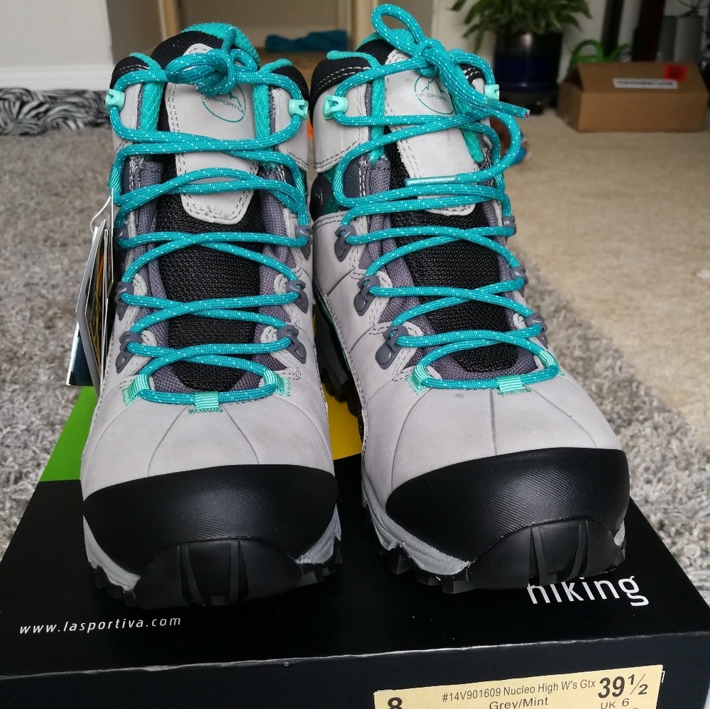 La Sportiva Nucleo High GTX Women's Grey/Mint Boot